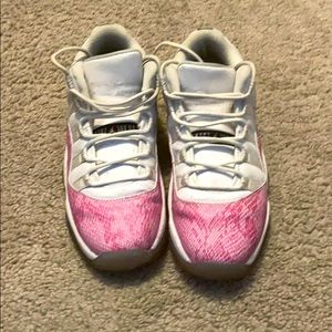 Jordan 11 Pink Snakeskin Low